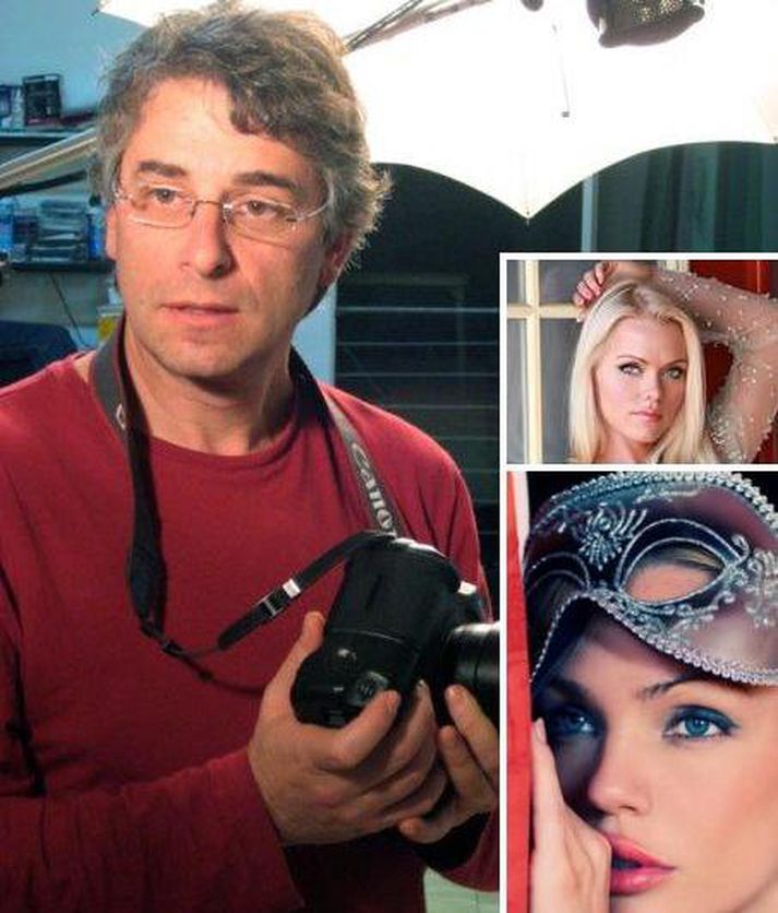 Marcel Indik, Berglind Ólafsdóttir og Ásdís Rán en hann tók umræddar myndir af þeim báðum.