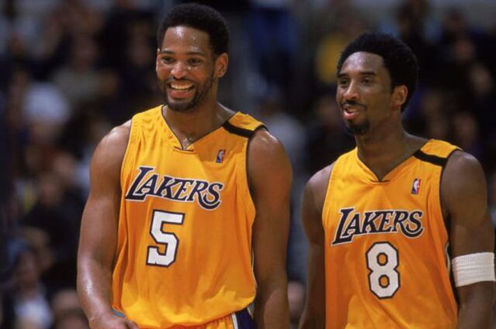 Robert Horry lék á sínum tíma með Los Angeles Lakers og var þá með Kobe Bryant í liði.
