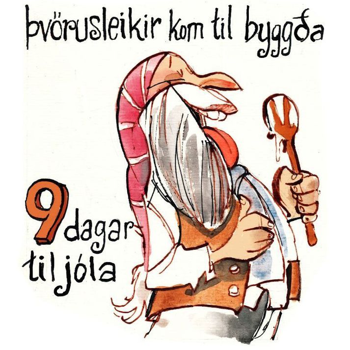 Þvörusleikir varð glaður þegar eldabuskan fór.