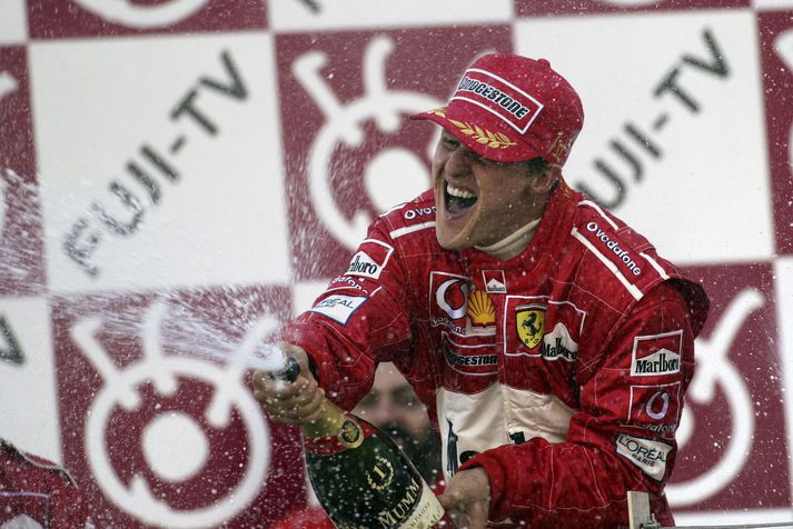 Michael Schumacher vann heimsmeistaratitil ökuþóra sjö sinnum á glæsilegum ferli.