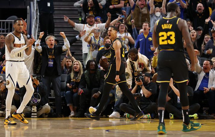 Jordan Poole fór fyrir liði Golden State Warriors í nótt.