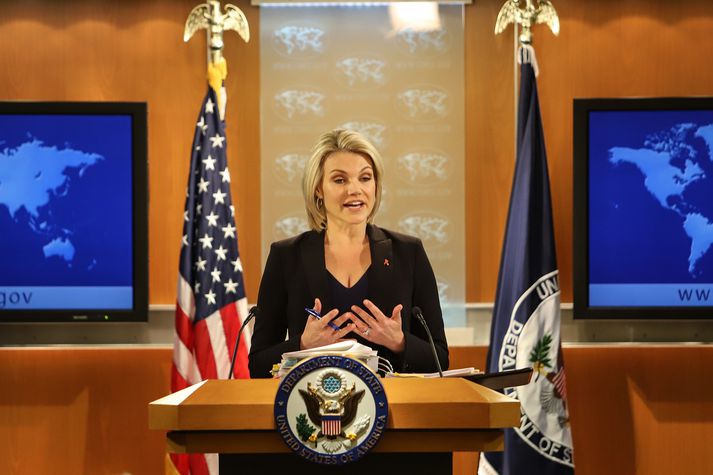 Heather Nauert, talskona Utanríkisráðuneytis Bandaríkjanna.