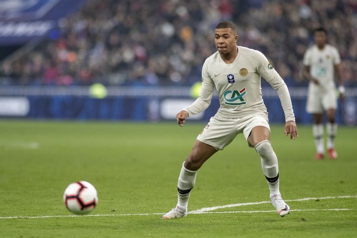 Mbappe í úrslitaleik franska bikarsins í ár.