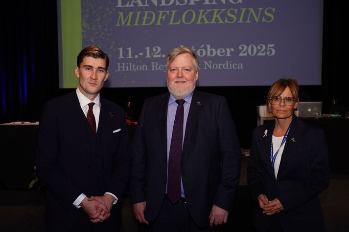 Forrusta flokksins á landsþinginu síðasta október. 