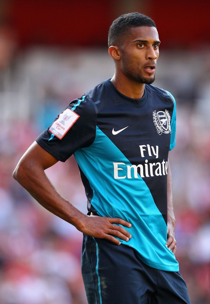Armand Traore í leik með Arsenal.