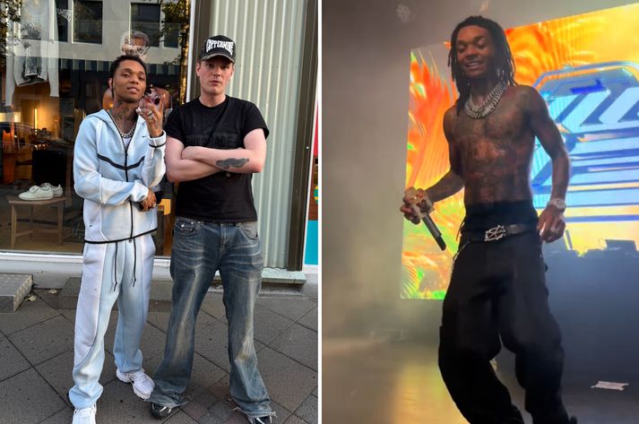 Swae Lee var ánægður með Harald og félaga hjá Coppermine.