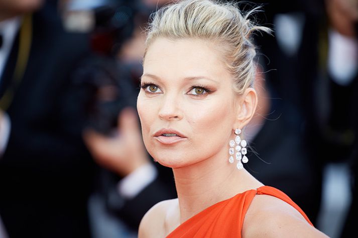 Kate Moss var glæsileg á kvikmyndahátíðinni í Cannes.