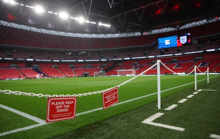 Tómur Wembley er töluvert öðruvísi en uppseldur Wembley.