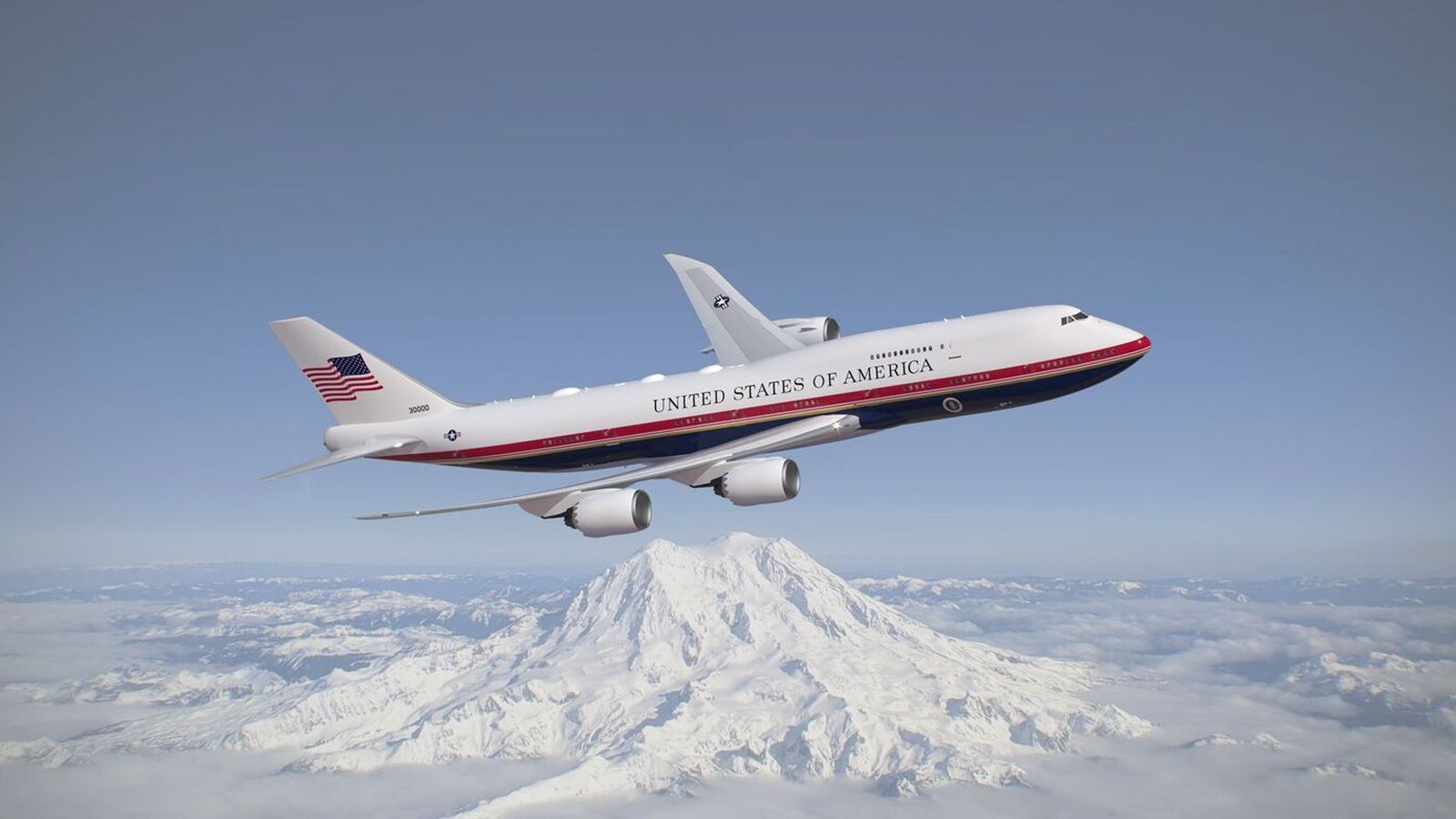 Nýjar forsetaflugvélar fá Trump-litina