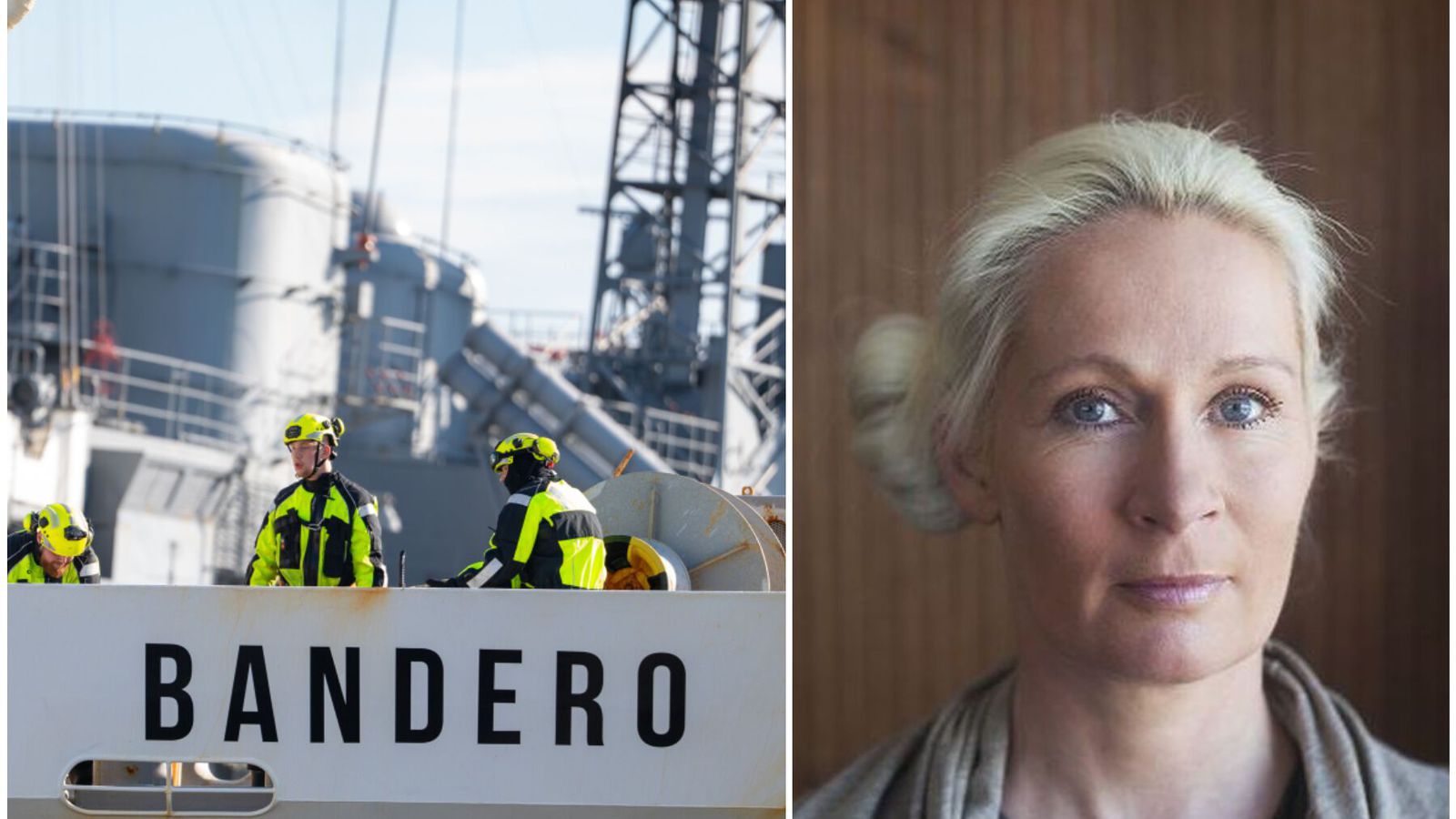 Yfir­gefa landið mögu­lega um borð í Bandero