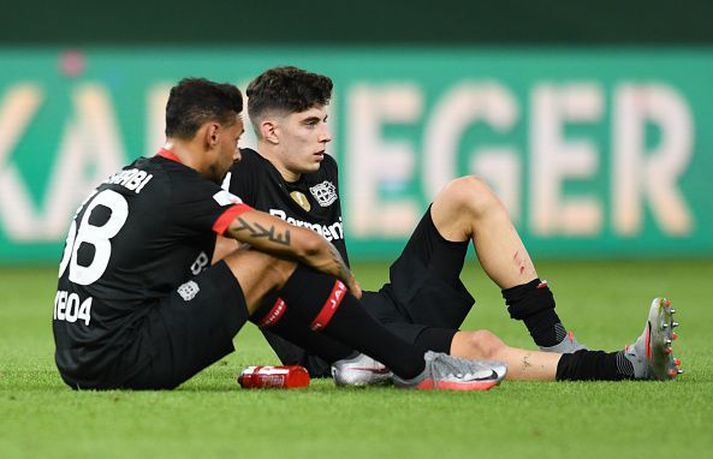 Havertz eftir tapið í bikarúrslitunum í gær.