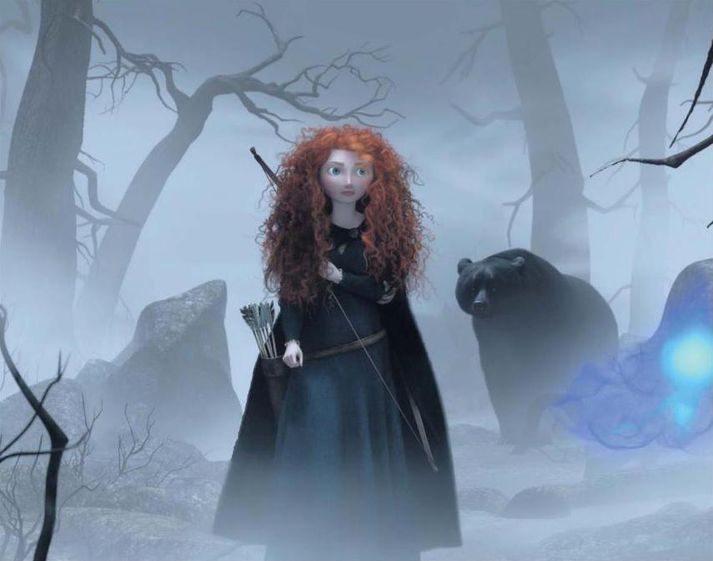 Hárprúð hetja, skoska prinsessan Merida, lendir í ævintýrum í nýjustu myndinni frá Pixar.