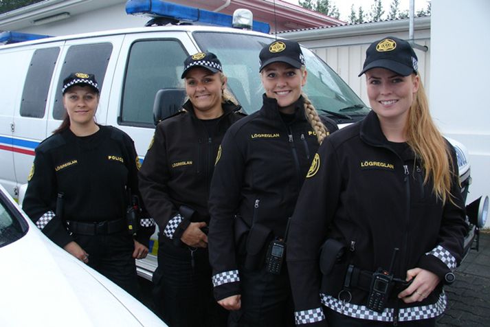Glæsilegar á vaktinni