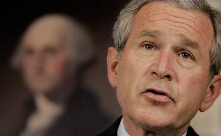 George Bush, Bandaríkjaforseti.