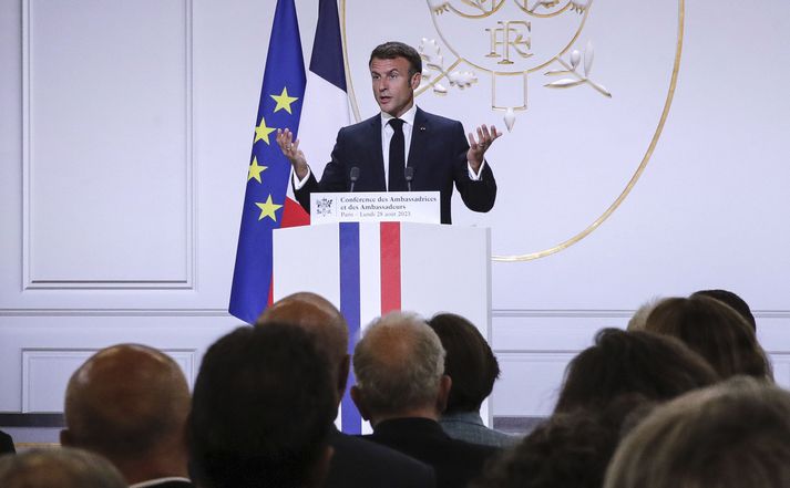 Emmanuel Macron, forseti Frakklands.