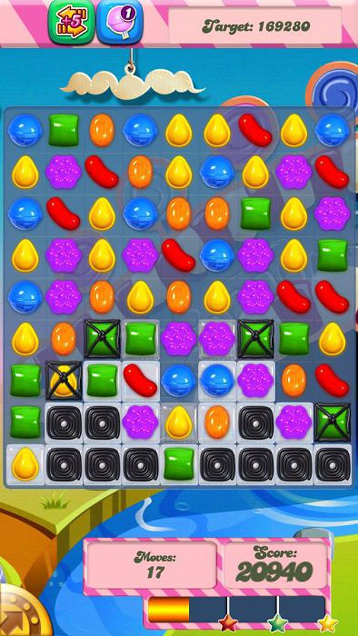 Tölvuleikurinn Candy Crush Saga þykir ávanabindandi.
