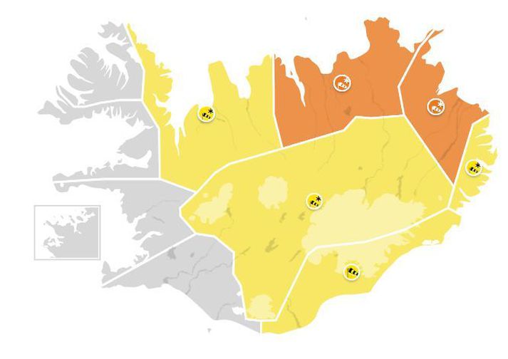 Það stefnur í vonskuferður á morgun og föstudag víða um land.