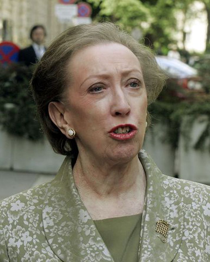 Margaret Beckett Utanríkisráðherra Bretlands í Vínarborg í gær. fréttablaðið/ap