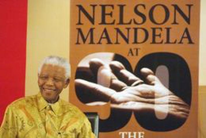 Nelson Mandela varð níræður í júlí á síðasta ári. Mynd/ AFP.