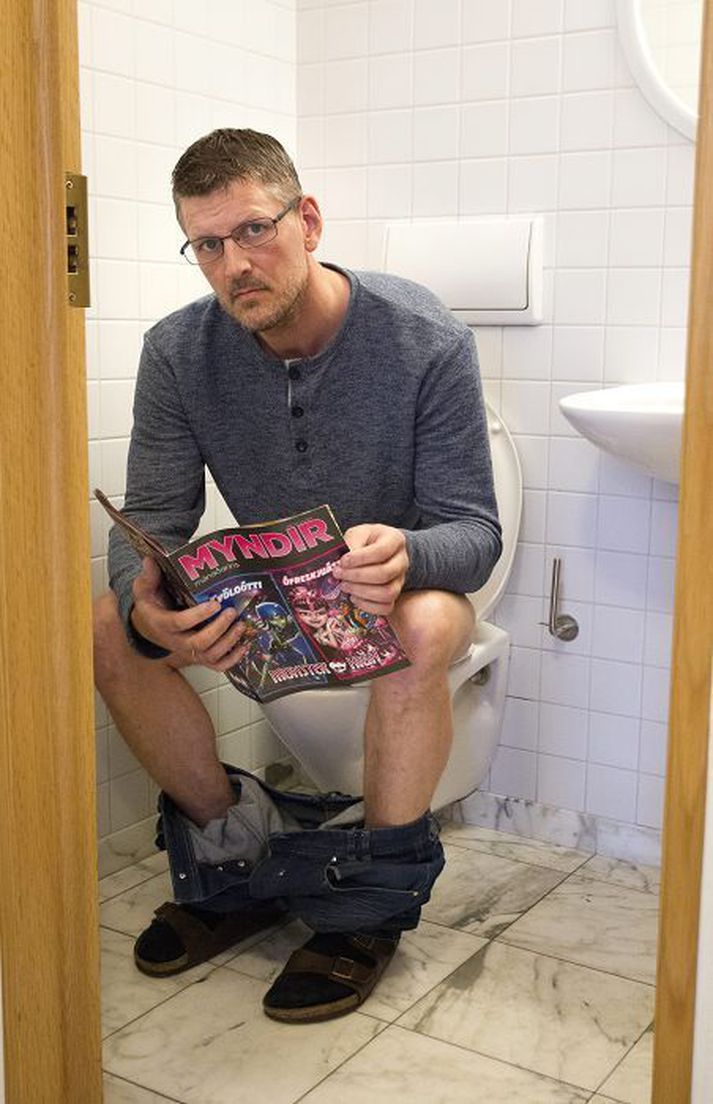 Vernharð telur seríuna sem hann er að skrifa núna fyndnari en þá fyrstu.