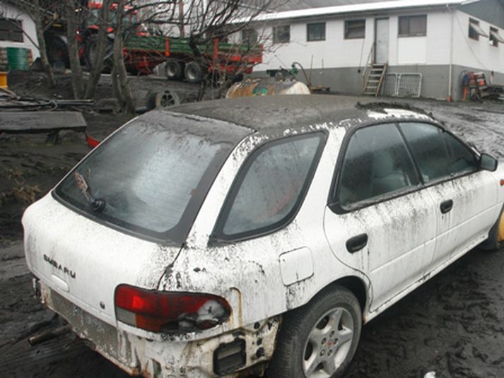 Undir Eyjafjöllum um síðustu helgi. Mynd/Pjetur