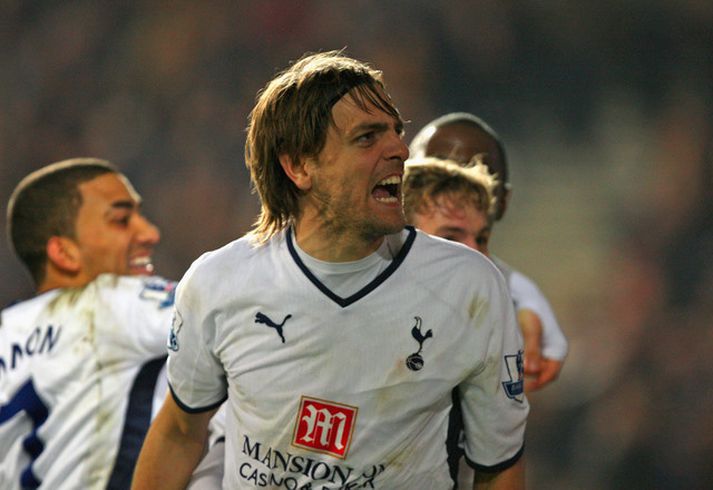 Jonathan Woodgate í leik með Tottenham.
