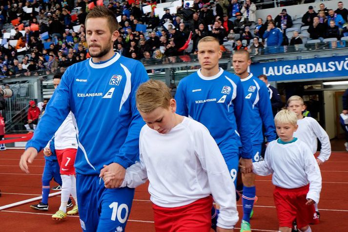 Það er enn ekki öruggt að Gylfi gangi inn á Laugardalsvöllinn á morgun