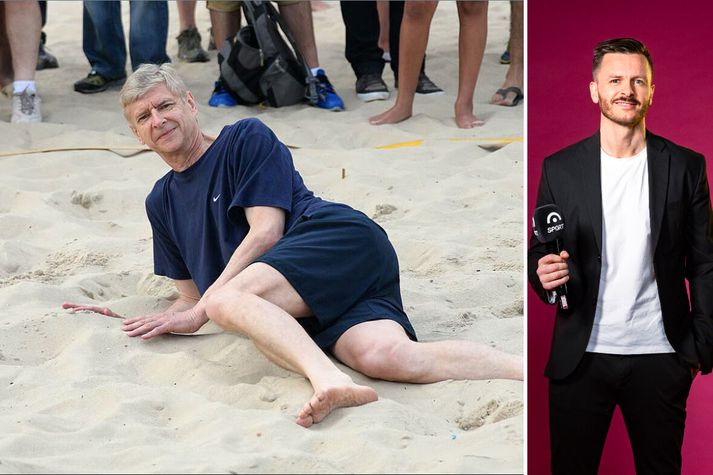 Þegar Albert vill komast á sinn 'happy place' hugsar hann til Wenger á ströndinni.