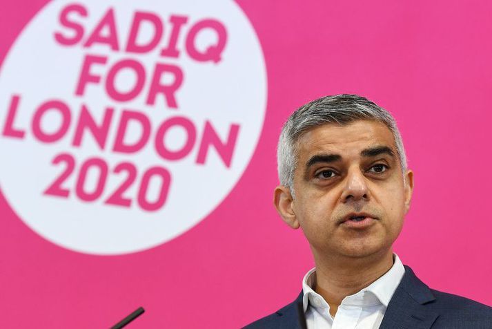 Sadiq Khan er borgarstjóri London en er samt mikill stuðningsmaður Liverpool.