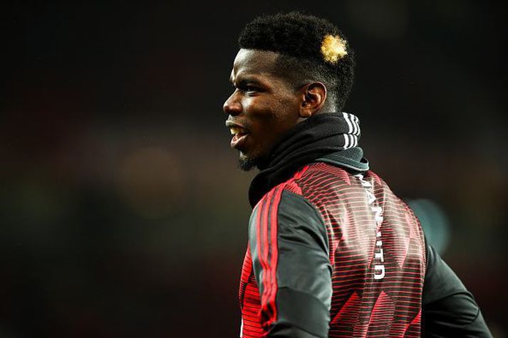 Paul Pogba heldur sér vel við í hléinu vegna kórónuveirunnar.