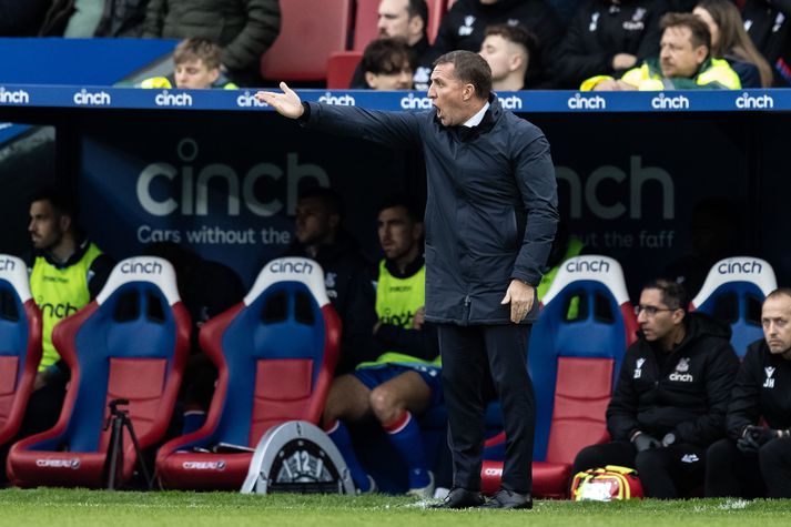 Brendan Rodgers er ekki lengur þjálfari Leicester City.