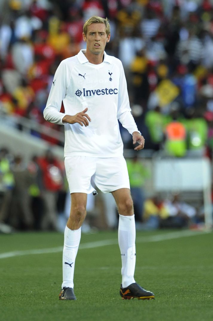 Peter Crouch leikur með Stoke City á þessari leiktíð.