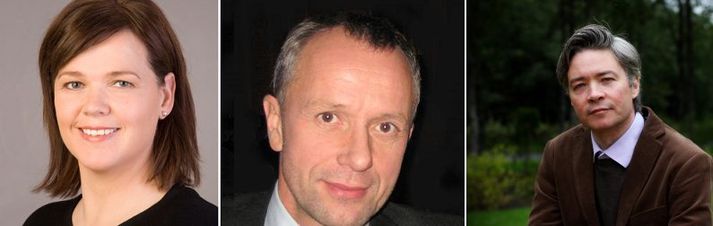 Guðný Friðriksdóttir, Örn Ragnarsson og Guðmundur Magnússon.