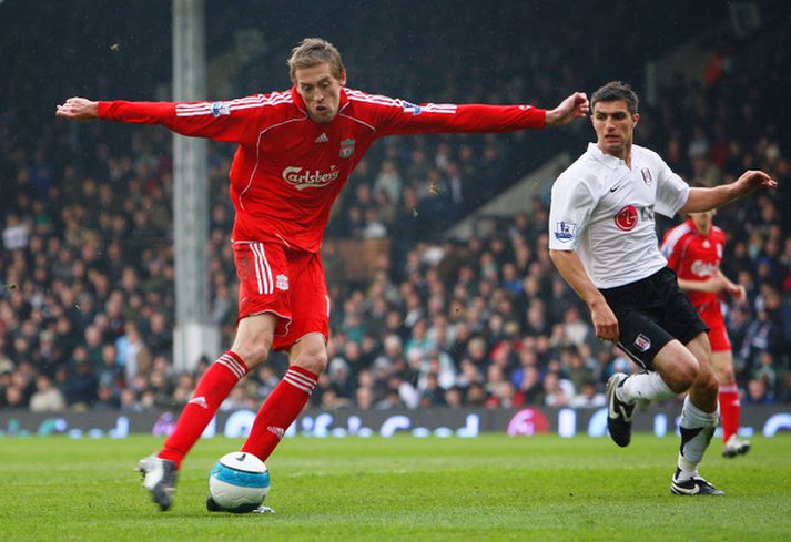 Crouch í leik með Liverpool.