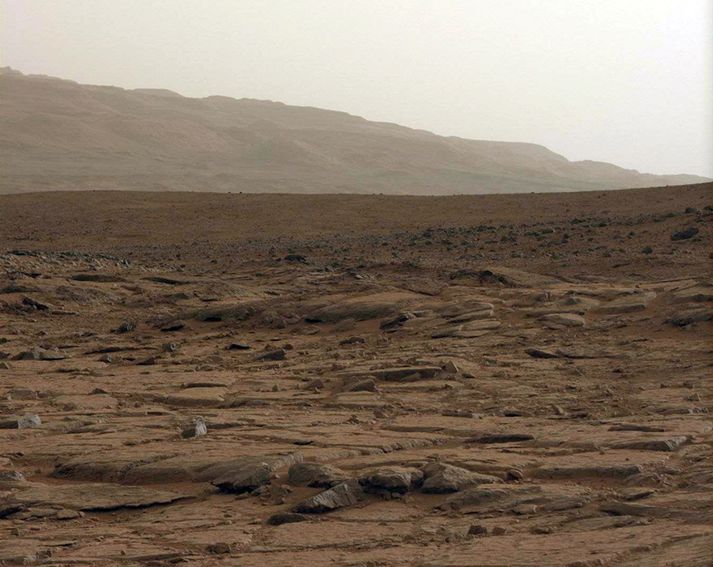 Svona er umhorfs á mars.