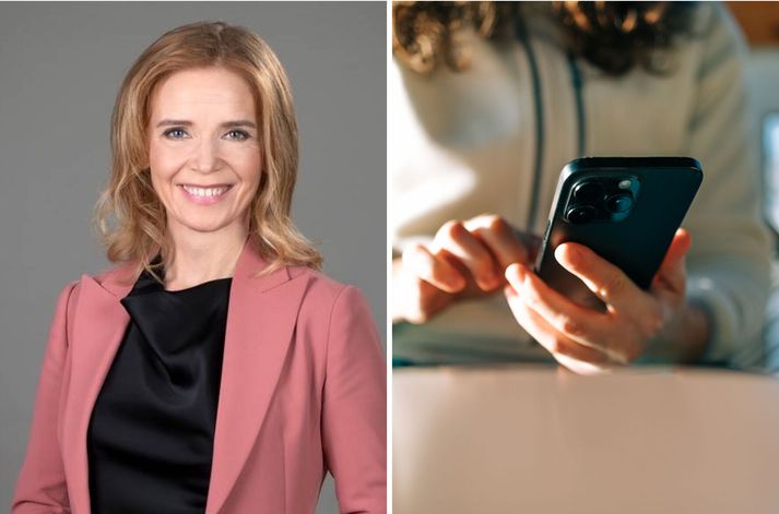 Birna Íris Jónsdóttir segir að enn verði hægt að nota greiðslukort í símaveskjum.