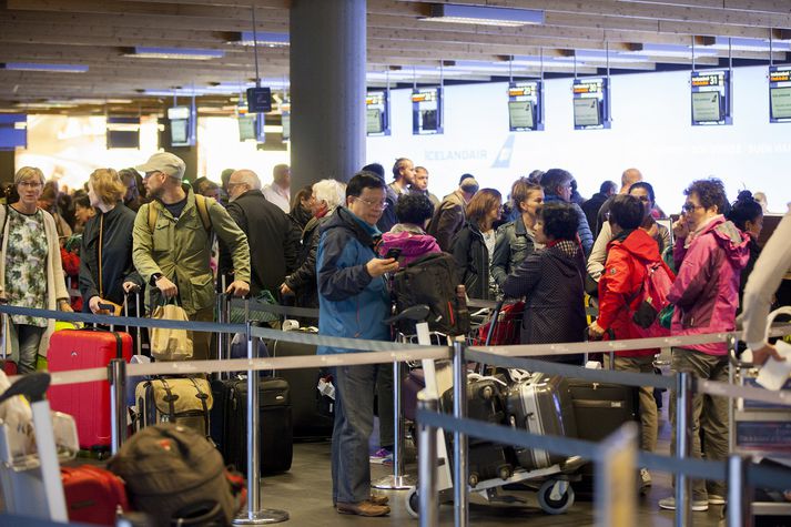 Það hefur verið margt um manninn í Leifsstöð að undanförnu.