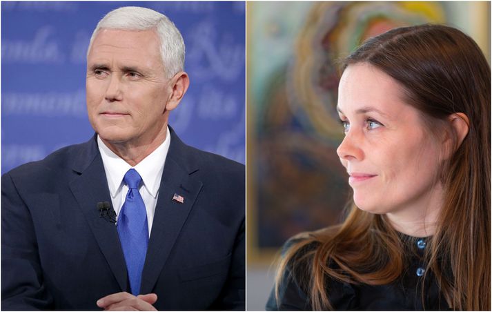 Katrín Jakobsdóttir, forsætisráðherra, verður ekki viðstödd þegar Mike Pence, varaforseti Bandaríkjanna, kemur til landsins.