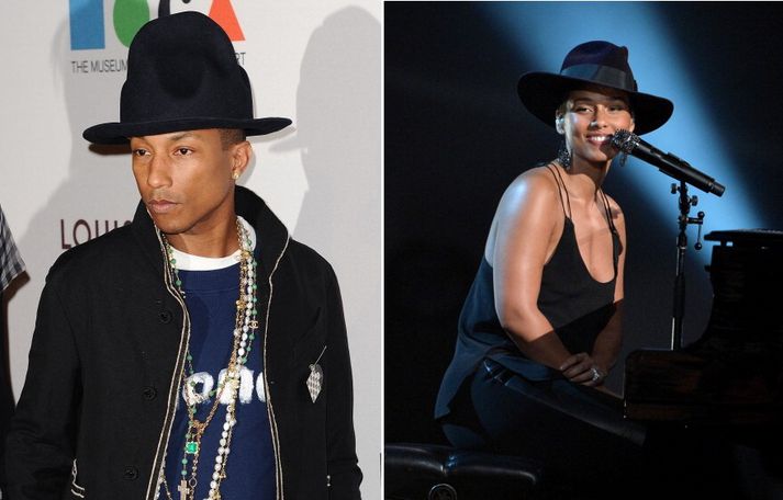 Pharrell og Alicia Keys