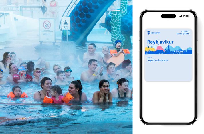 Reykjavíkukortið er líka hægty að nota í sund.