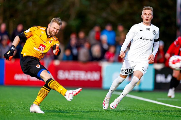 Benóný Breki Andrésson (t.h.) er að öllum líkindum á leið til Gautaborgar.