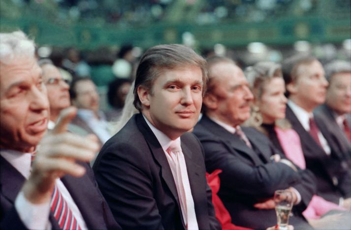 Trump í Atlantic-borg árið 1988. Spilavíti hans þar fóru rakleiðis á hausinn.