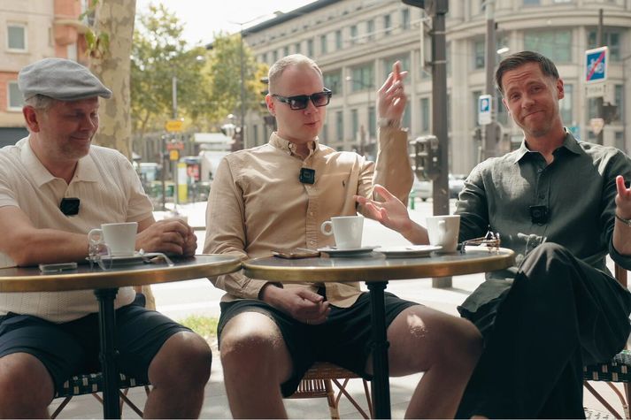 Stefán Árni Pálsson, Guðmundur Benediktsson og Kjartan Henry Finnbogason eru staddir í París.
