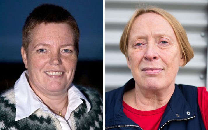 Jóna og Margrét Pála en viðræður við hana hafa verið settar á ís á Ísafirði.