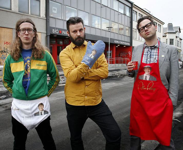 Árni Sveinsson, Ragnar Hansson og Hugleikur Dagsson eru meðal meðlima aðdáendahóps Alans Partridge. 