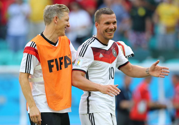 Podolski í góðum gír.