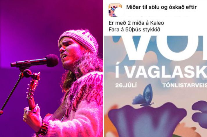 Dæmi eru um að miðar séu til sölu á rúmlega sexföldu söluverði.