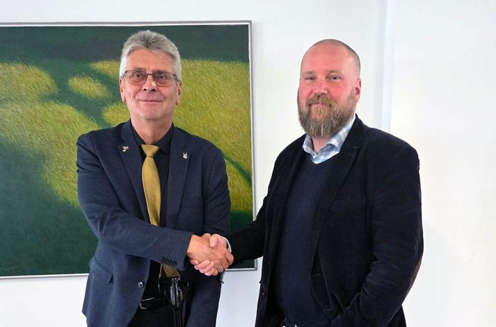 Guðmundur Ingi Kristinsson, mennta- og barnamálaráðherra og Kristján Arnar Ingason.