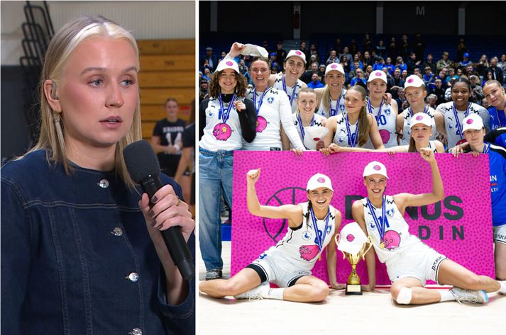 Gleðin var við völd þegar Ármann tryggði sér sæti í Bónus deildinni í vor en liðið hefði mátt undirbúa sig betur að sögn Hallveigar Jónsdóttur. 