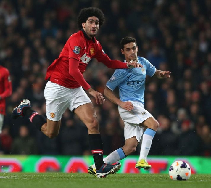 Fellaini í leiknum umtalaða.